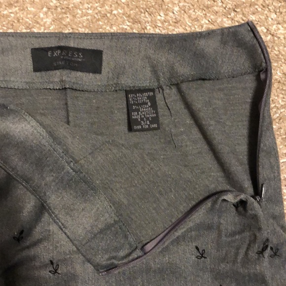 Express Vintage Skirt with Velveteen Detail - Picture 3 of 7